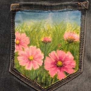 Painted Pocket Jeans